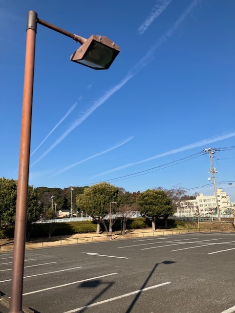 🌞🌞　本郷公園の朝の冬空　🌞🌞　　　　　　　　　　　　　　　　　　　　　　　　　　　　　
